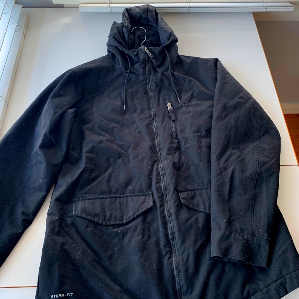 Sporty Nike Black Women's Jacket SZ Large(11-13)